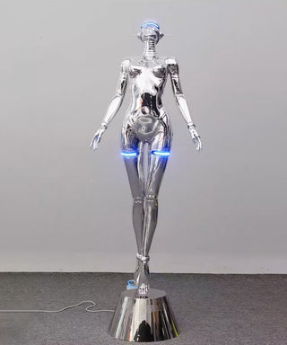 Mechanical Technology Goddess Sculpture Floor Lamp