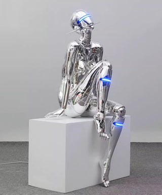 Mechanical Technology Goddess Sculpture Floor Lamp