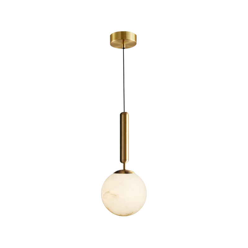 Bosso Brass Alabaster Pendant Lamp | Korewolamp