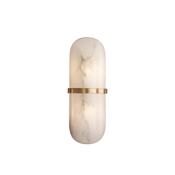 Alabaster Pill Shape Wall Light