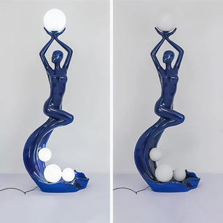 Mermaid Art Sculpture Floor Lamp