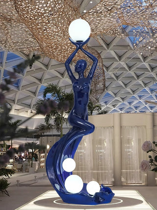 Mermaid Art Sculpture Floor Lamp