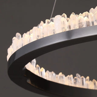 Minimalistic Crystal LED Chandelier