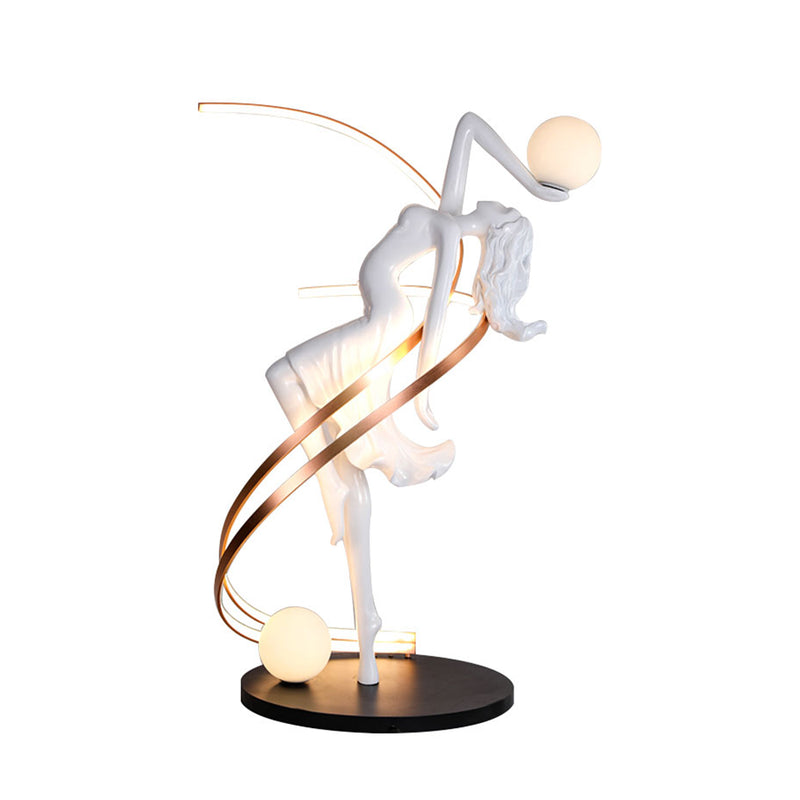 Misha Goddess White Statue Floor Lamp | Korewolamp