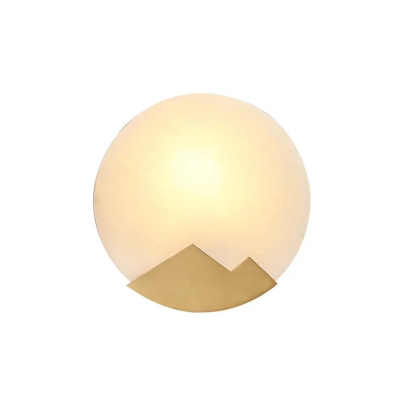 Modern Alabaster Brass Wall Light | Korewolamp