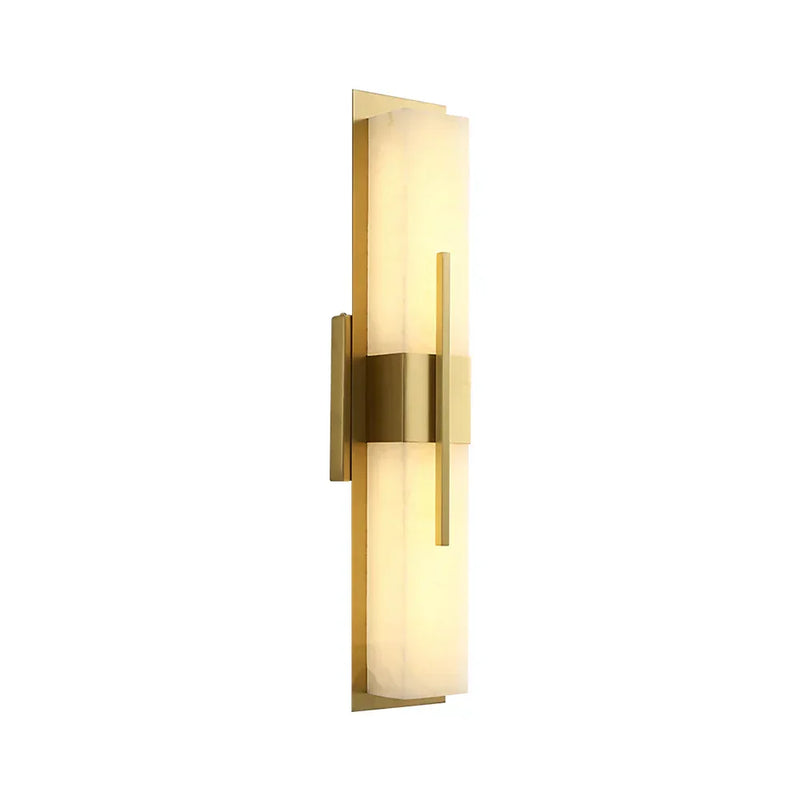 Modern Alabaster Cuboid Copper Wall Lamp | Korewolamp