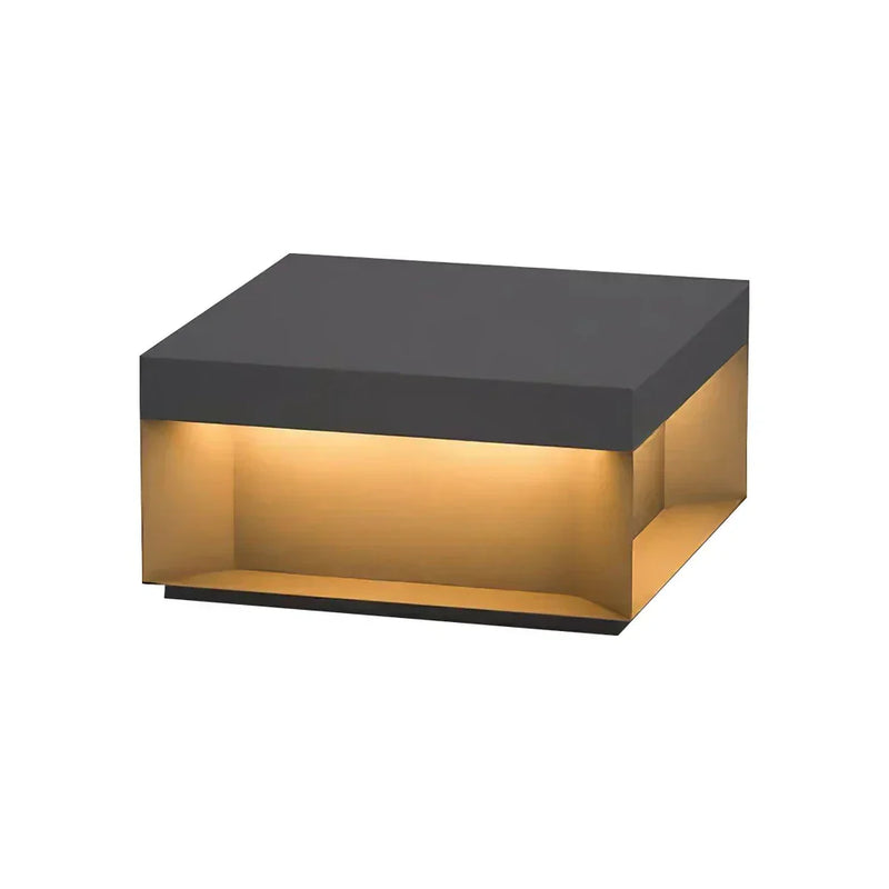 Modern Black Square Box Outdoor Light | Korewolamp