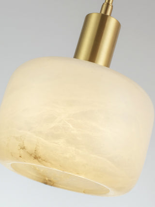 Modern Cylinder Copper Marble Pendant Light