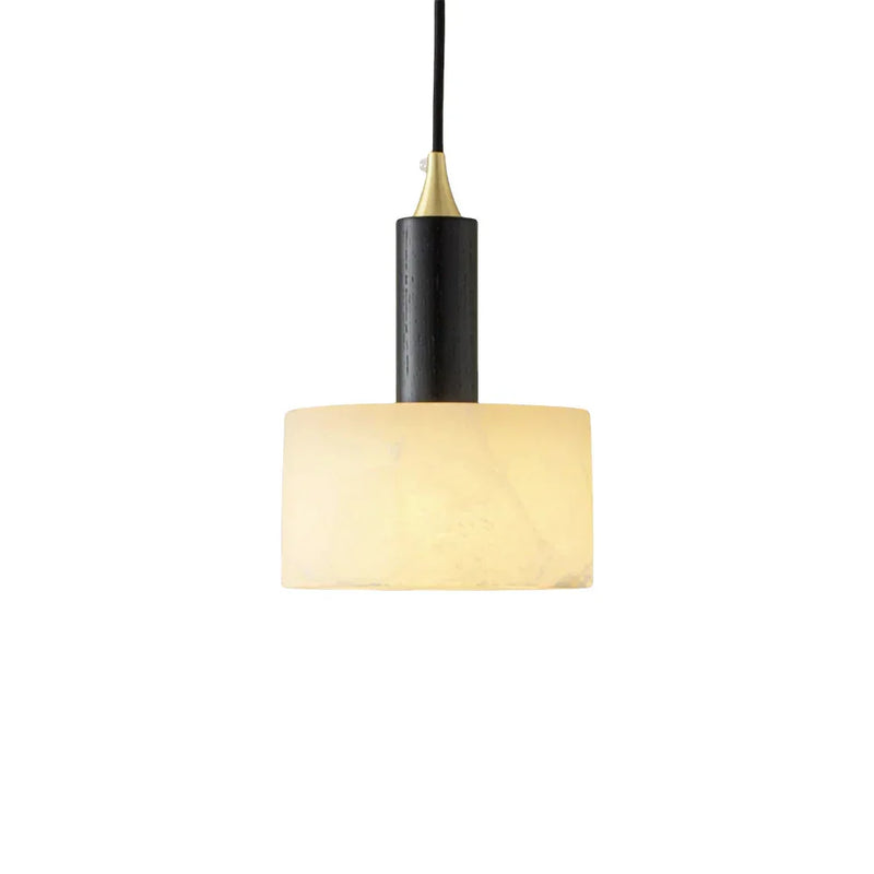 Modern Cylindrical Alabaster Pendant Light | Korewolamp