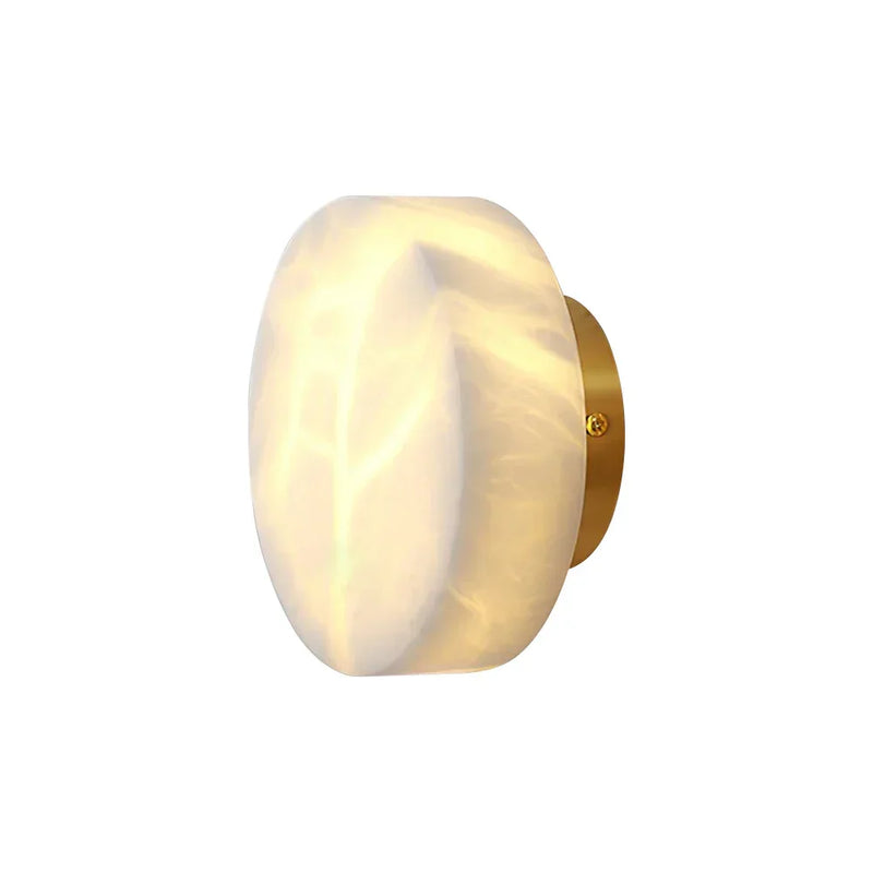 Domino A Cylindrical Alabaster Wall Light | Korewolamp