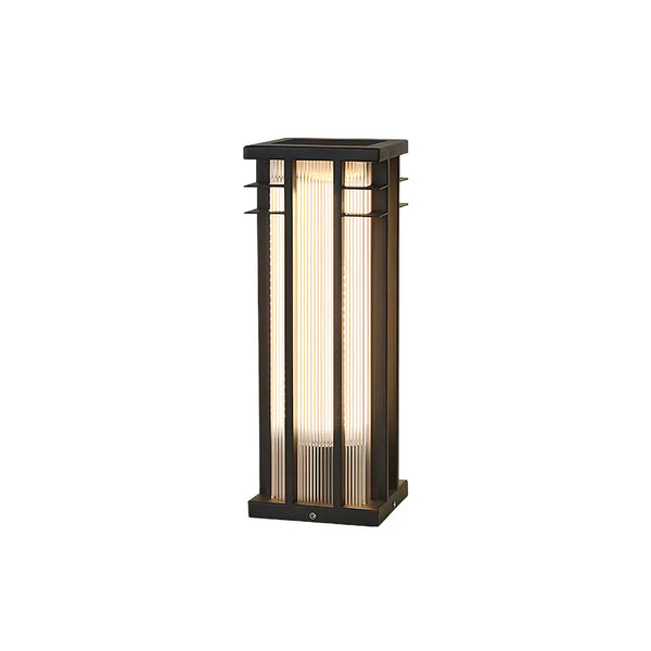 Modern Double Axis Outdoor Post Lamp