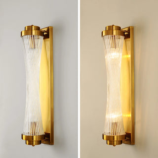 Modern Glass Column Wall Sconce