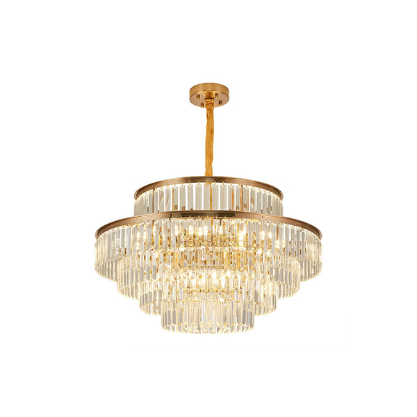 Modern Crystal Gold Chandelier