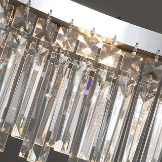 Modern Luxury Silver Round Crystal Chandelier