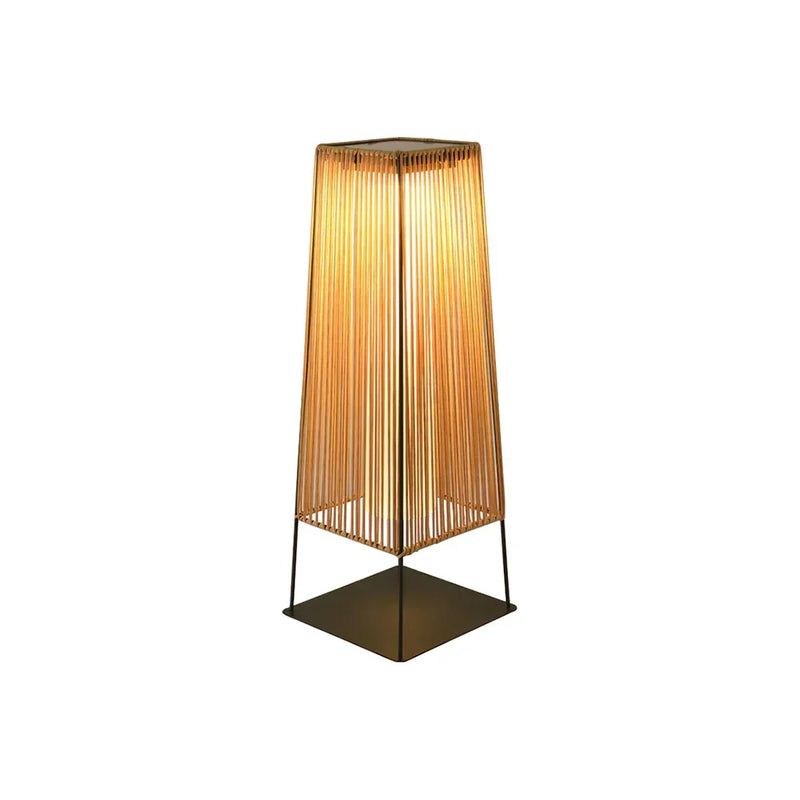 Modern Plastic Rattan Outdoor Post Floor Lamp | Korewolamp