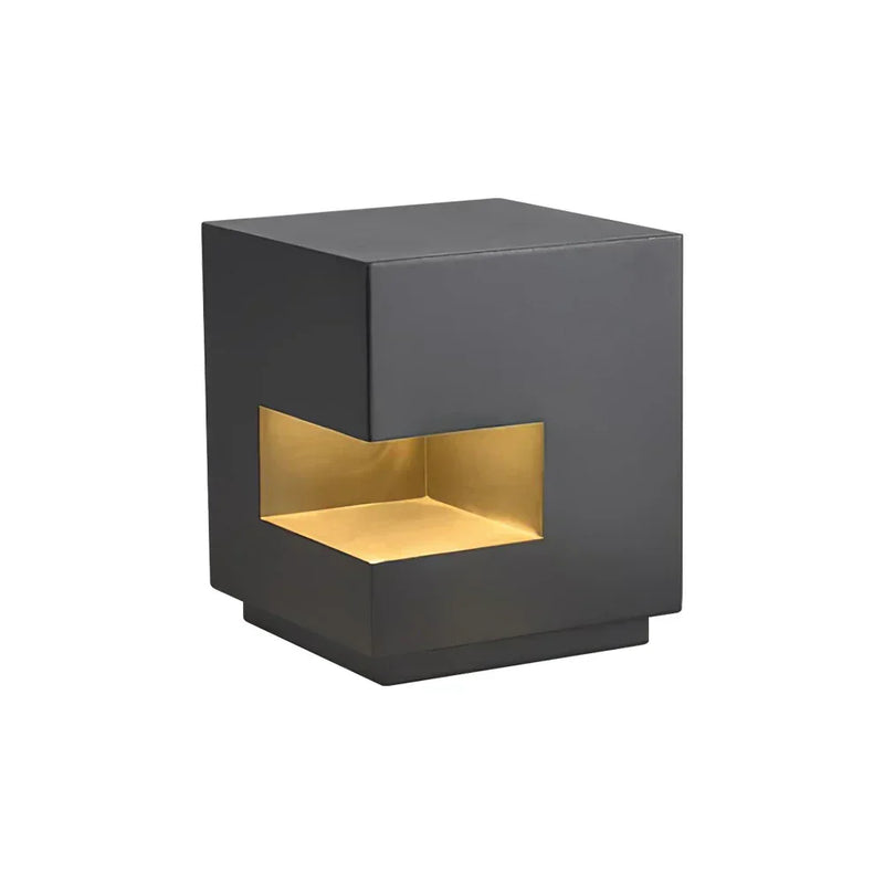 Modern Regular Cube Post Outdoor Light | Korewolamp