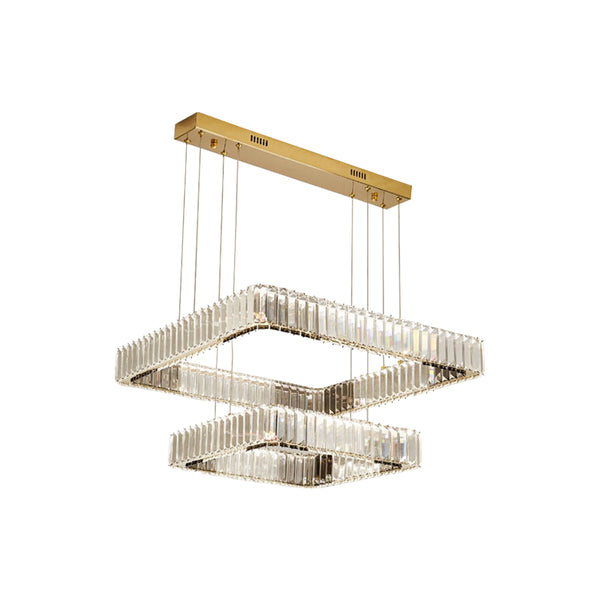 Modern Square Crystal Chandelier