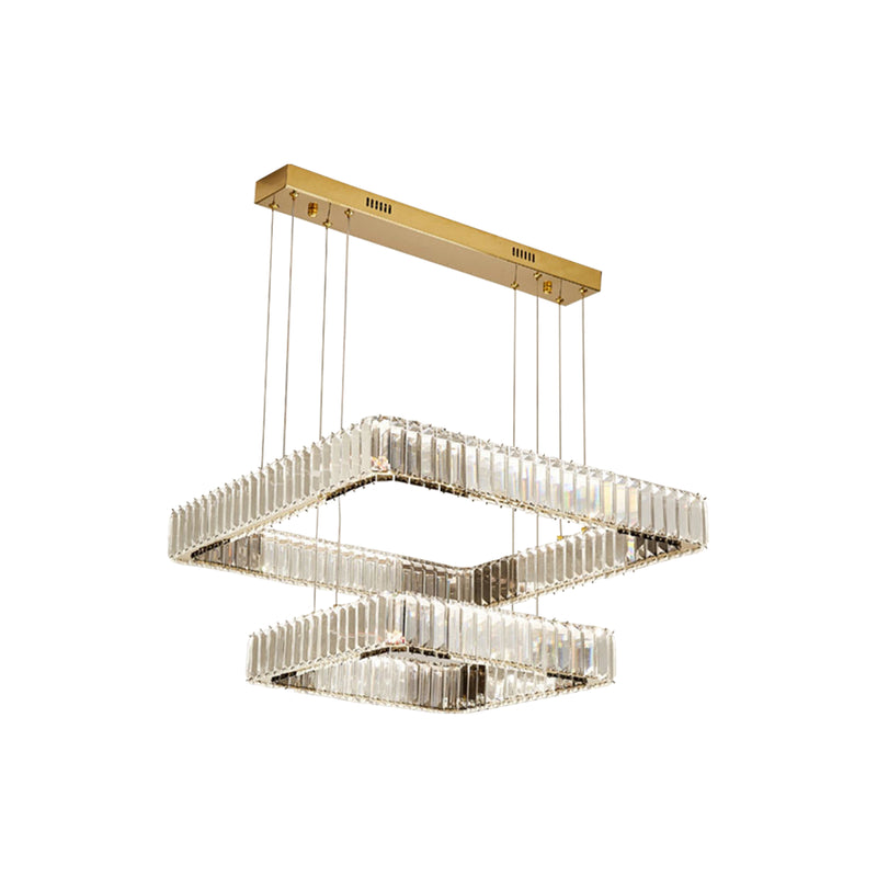 Modern Square Crystal Chandelier | Korewolamp