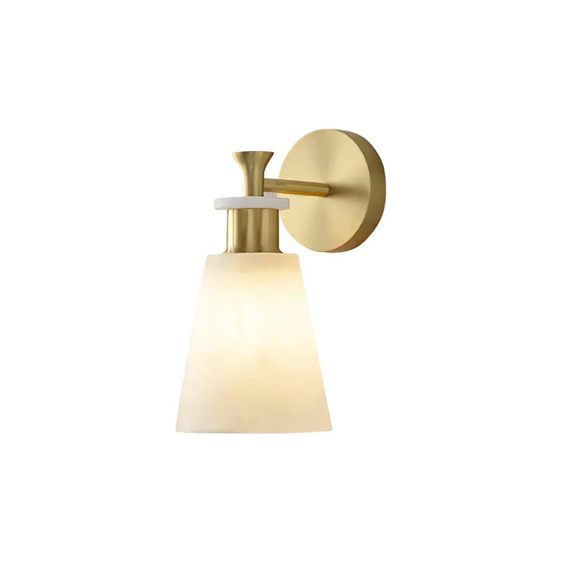 Conical Tapered Alabaster Wall Sconce | Korewolamp