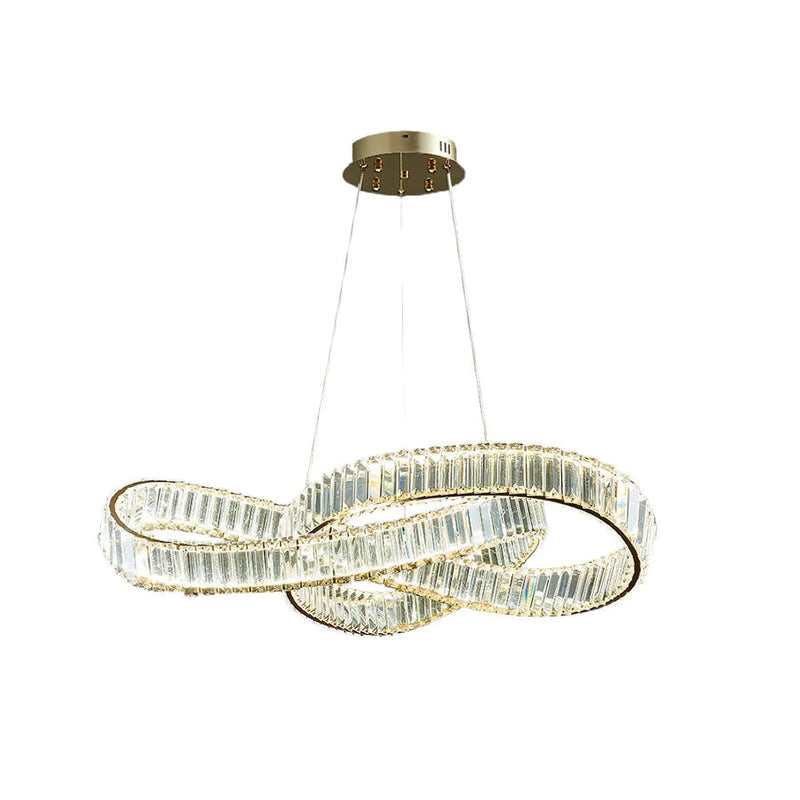 Modern Round Gold Crystal Hanging Chandelier | Korewolamp