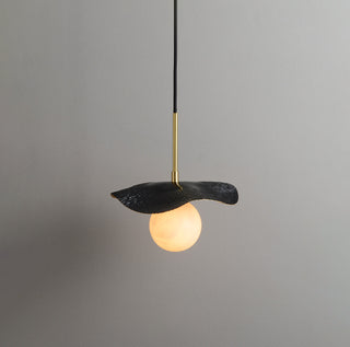 Alabaster Montera Brass Pendant Light