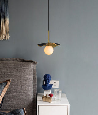 Alabaster Montera Brass Pendant Light