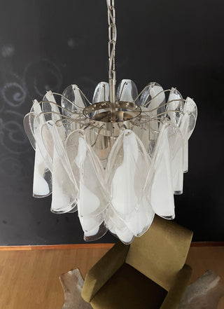 Vintage Murano Rondini Glass Chandelier