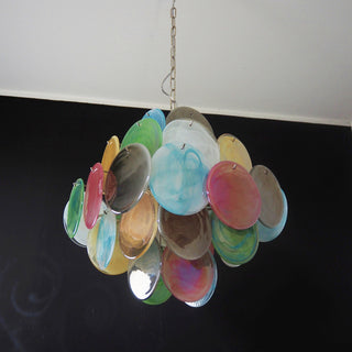 Murano Chandelier 36 Colorful Disks
