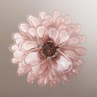 Murano Chandelier 52 Pink Glass Petals