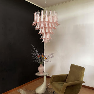 Murano Chandelier 52 Pink Glass Petals