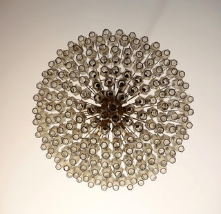 Murano Faceted Smoked Glass Chandelier