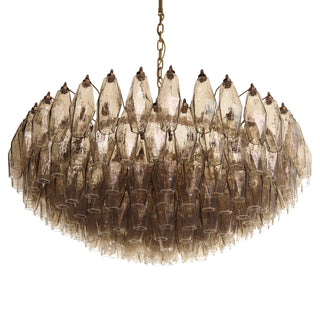 Murano Faceted Smoked Glass Chandelier