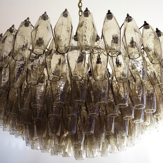 Murano Faceted Smoked Glass Chandelier