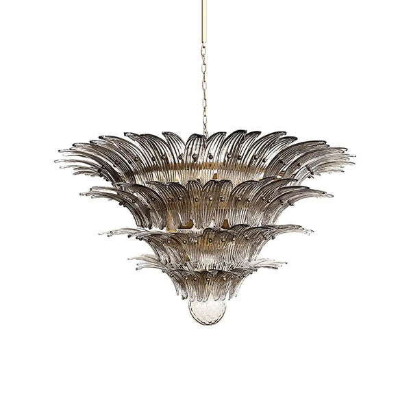 Murano Palmette Smoked Chandelier