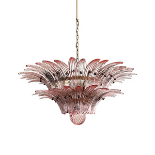 Murano Palmette Pink Chandelier