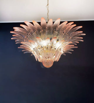 Murano Palmette Pink Chandelier