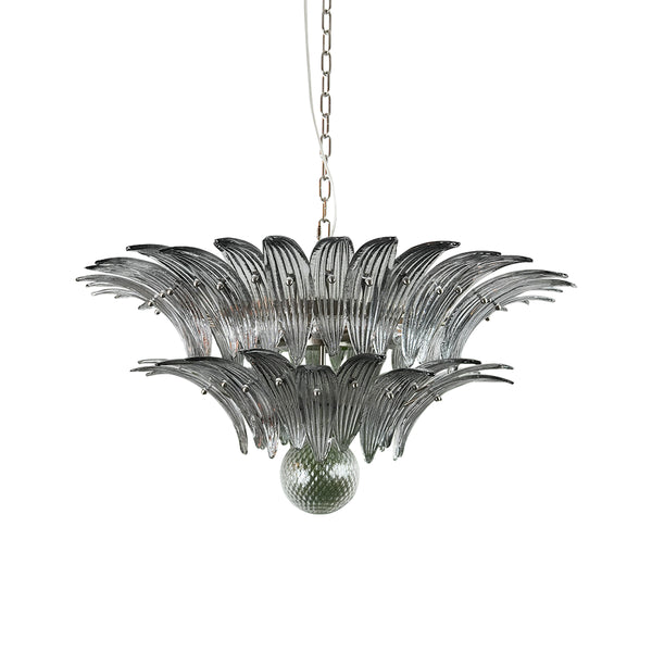 Murano Palmette Smoked Chandelier