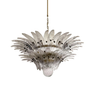 Murano Palmette Transparent Chandelier