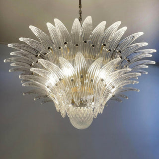 Murano Palmette Transparent Chandelier