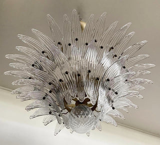 Murano Palmette Transparent Chandelier