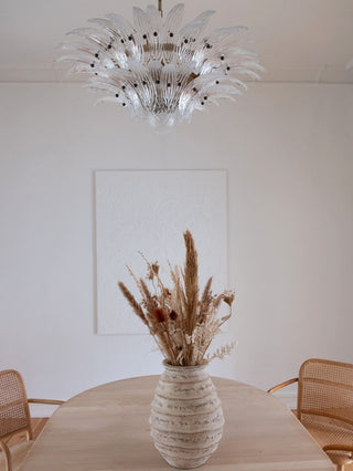 Murano Palmette Transparent Chandelier