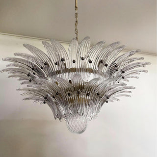 Murano Palmette Transparent Chandelier