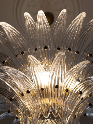 Murano Palmette Transparent Chandelier