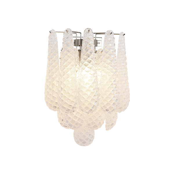 Murano Petals Transparent Wall Light