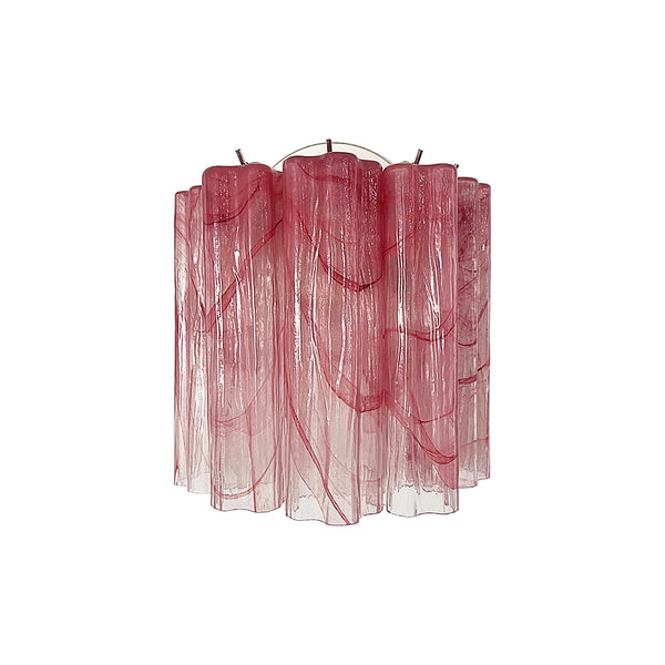 Murano Pink Glass Tube Wall Lamp