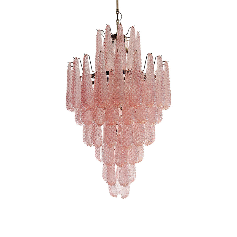 Murano Pink Petals Glass Chandelier | Korewolamp
