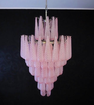 Murano Pink Petals Glass Chandelier