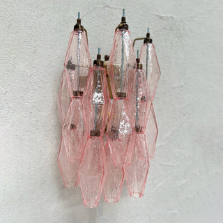 Murano Poliedri Pink Wall Lamp