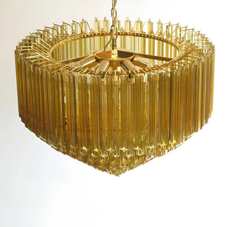 Murano Prisms Amber Chandelier