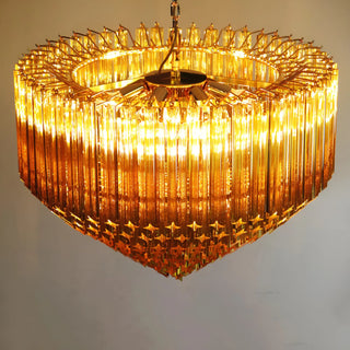 Murano Prisms Amber Chandelier